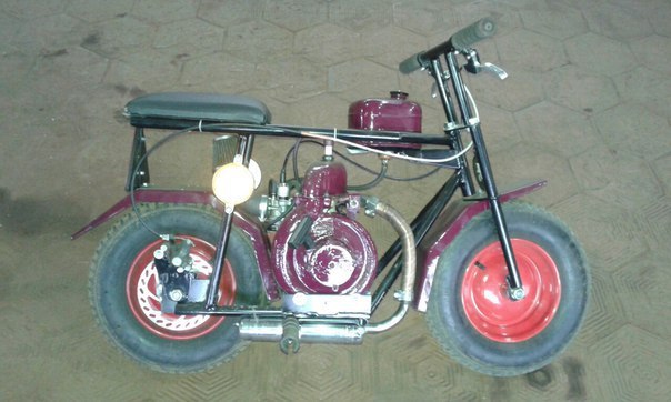 Another chainsaw moped - My, Moped, Moped from a bicycle, Longpost