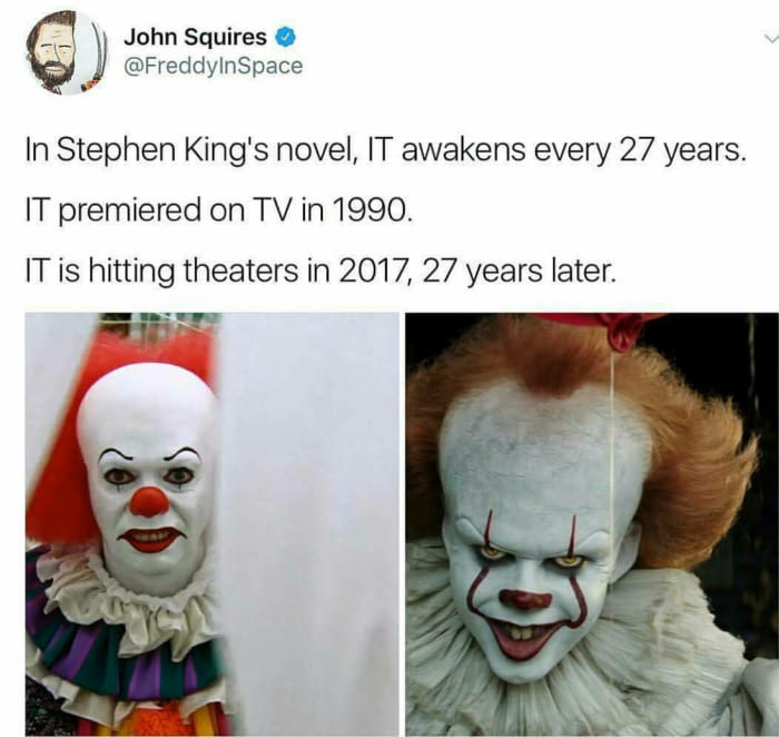 Time to get up, Pennywise - It, Stephen King, Premiere, Movies