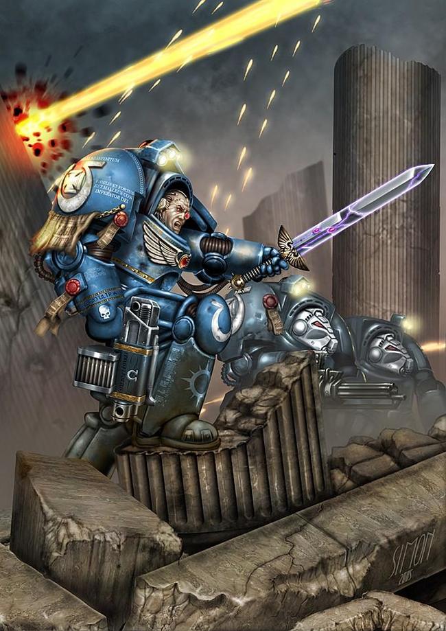 Ultramarines - Ultramarines, Warhammer 40k, Арт, Длиннопост