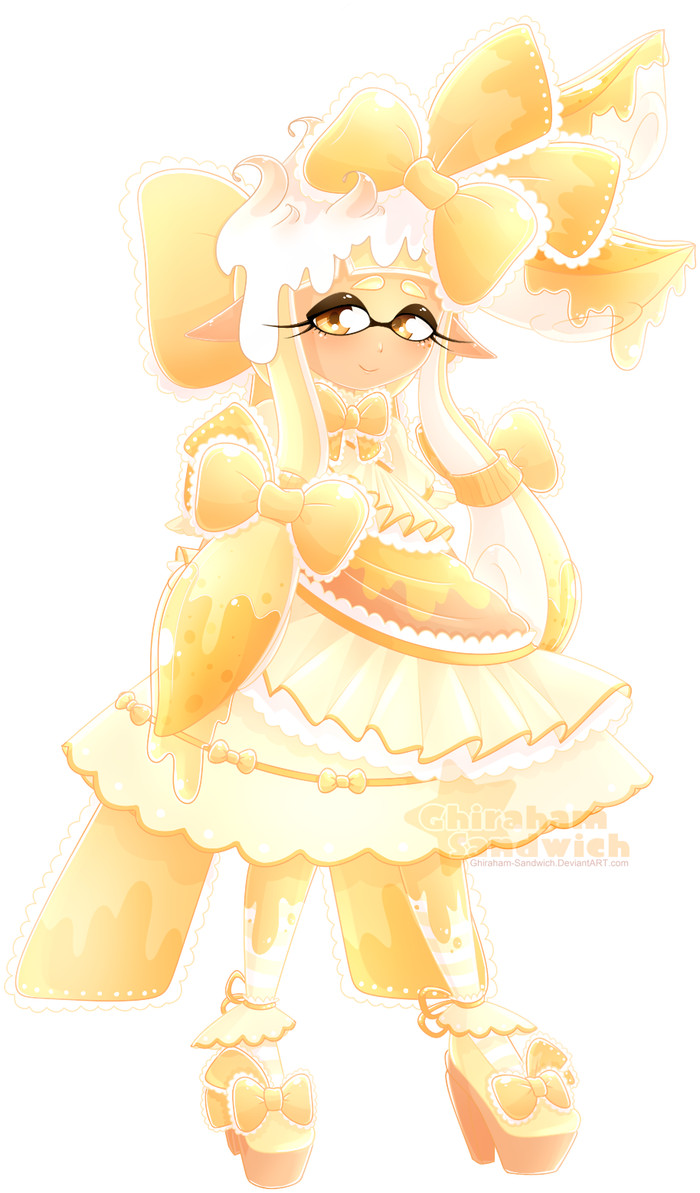 Lemon Meringue - Splatoon, Woomy, Inklings, , Art