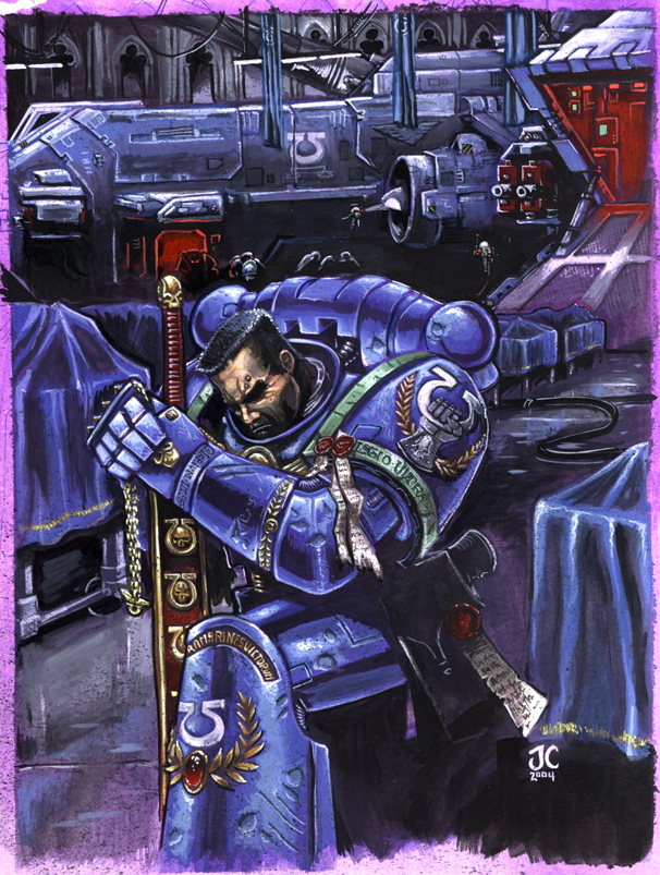 Uriel Ventris - Ultramarines, Uriel Ventris, Warhammer 40k, Арт, Wh Art, Длиннопост