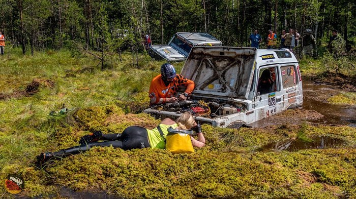 Family idyll. - Jeep, , Girls, From the network, Unknown author, Auto, Trophy-Raid