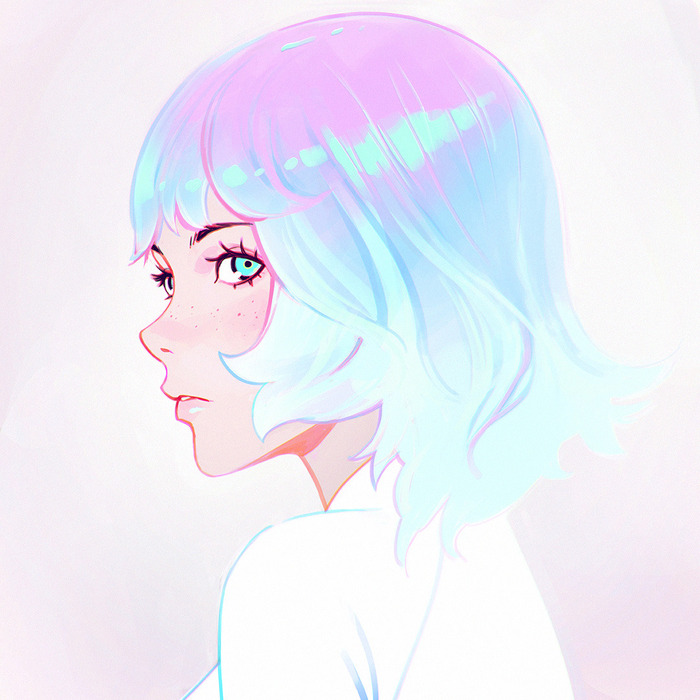 Blue hair  , , ,  