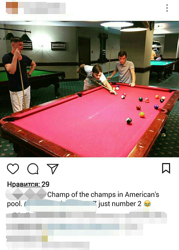 Take a picture, like I'm playing pool - Billiards, Take a picture of the type