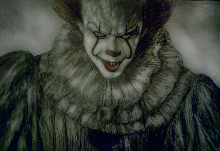 Decided to pay tribute to the movie - My, Drawing, It, Stephen King