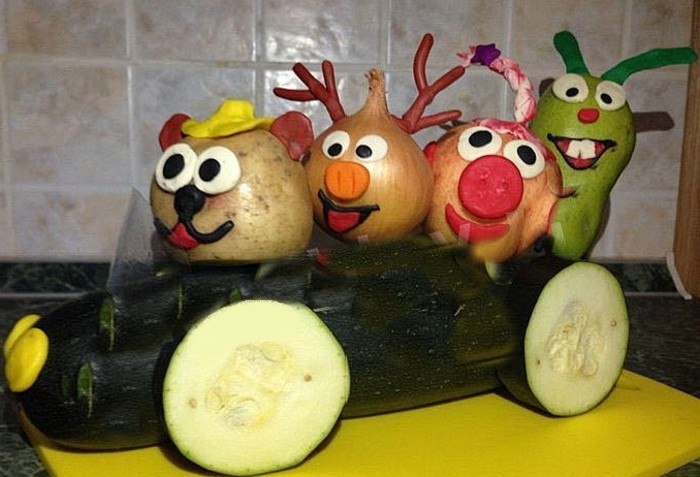 Поделки из овощей своими руками: фото идей изделий для детского сада и школы