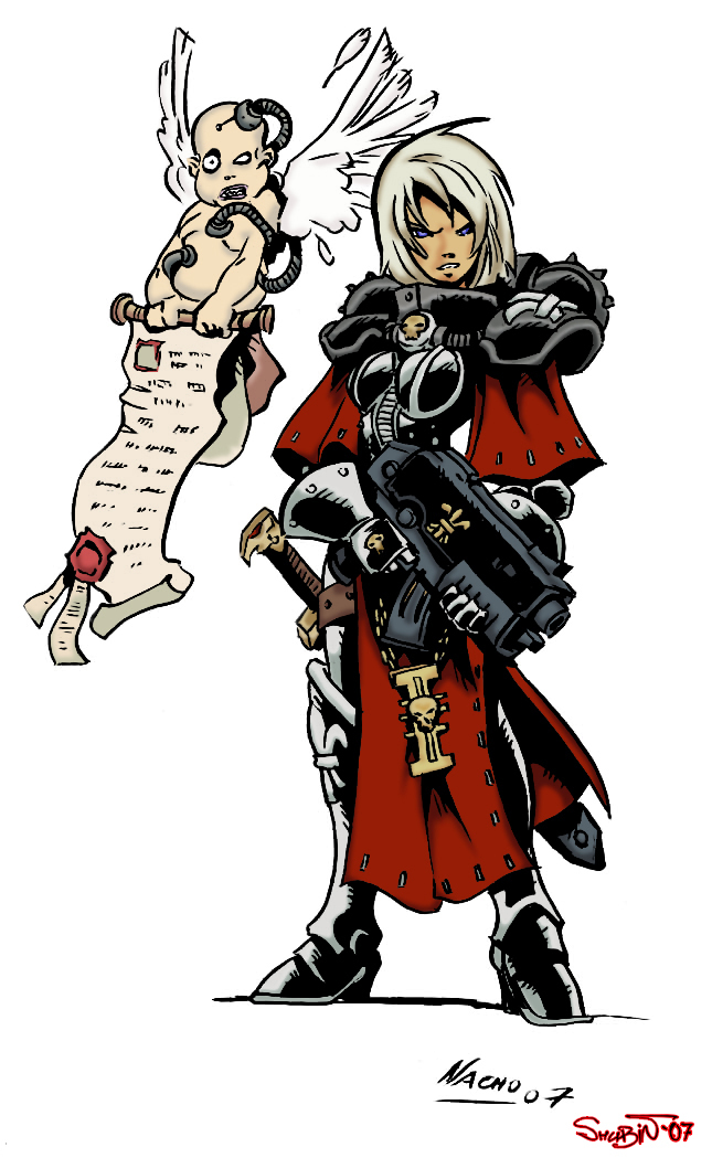 Sisters of battle - Adepta Sororitas, Warhammer 40k, Art, Wh Art, Longpost