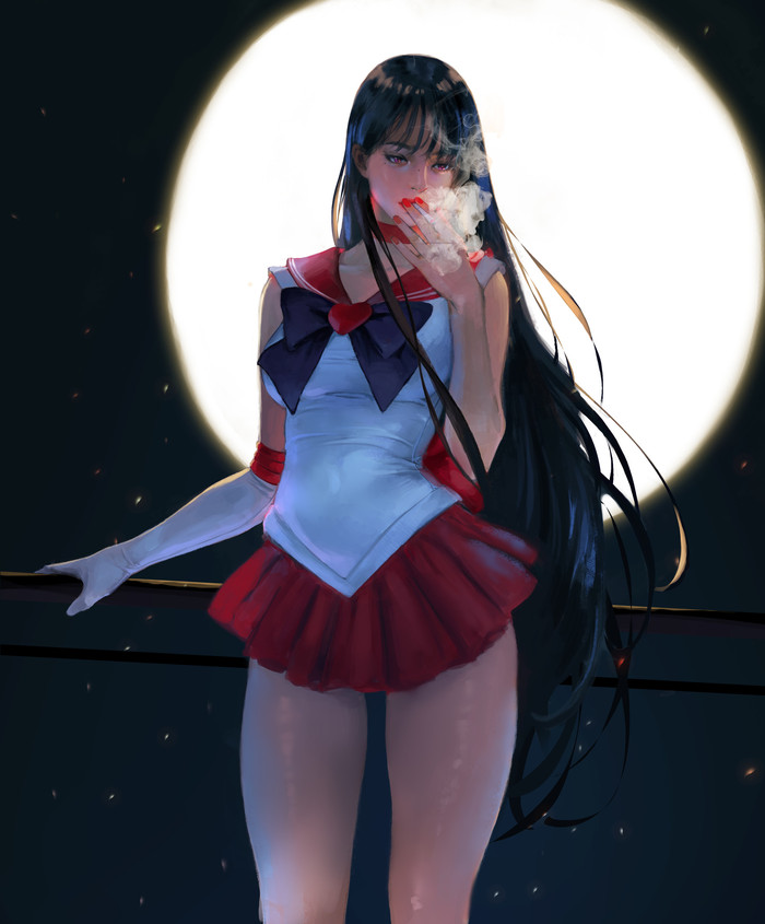 Hino Rei - Anime Art, Аниме, Sailor Moon, Hino Rei, J Won Han, Sailor Mars