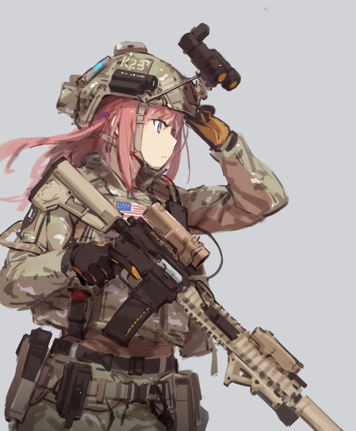 Anime military. - Anime Art, Длиннопост, Anime Military, Арт, Аниме