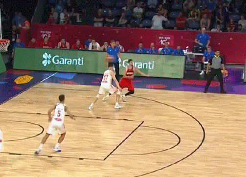 Fast break from the Russian team - Basketball, Europe championship, , Alley-Up, Russian team, Dunk, Alexey Shved, GIF