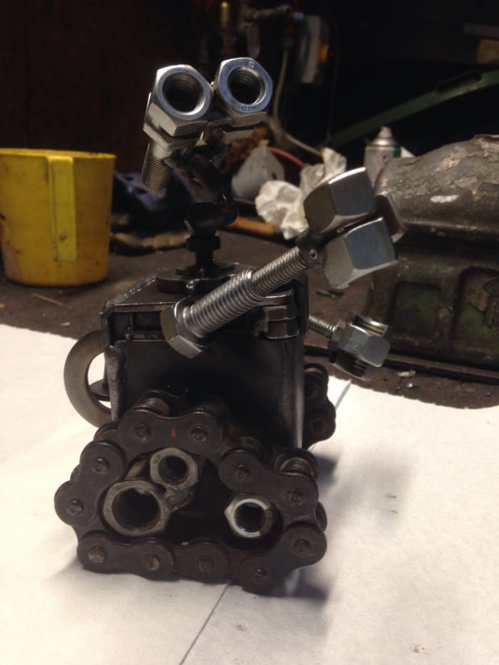 WALL E from scrap material - Wall-e, Author's toy, Skillful fingers