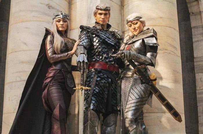 Rhaenys, Aegon and Visenya Targaryen - Game of Thrones, Cosplay, Aegon Targaryen, Rainis Targaryen, Visenya Targaryen