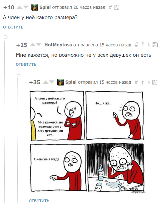 Пикабу срывает покровы - Девушки, Комментарии на Пикабу, Комменты пикабушников