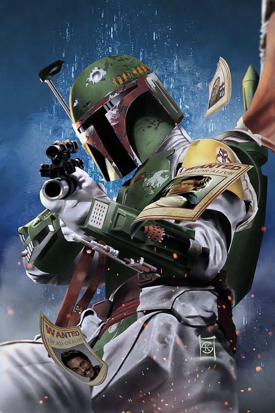 Irresistible and brutal Boba Fett - Star Wars, Boba95fet, Art, Longpost, Tag