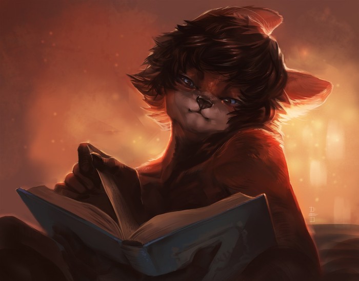 Well, the book... - Furry, Anthro, Art, Deadro