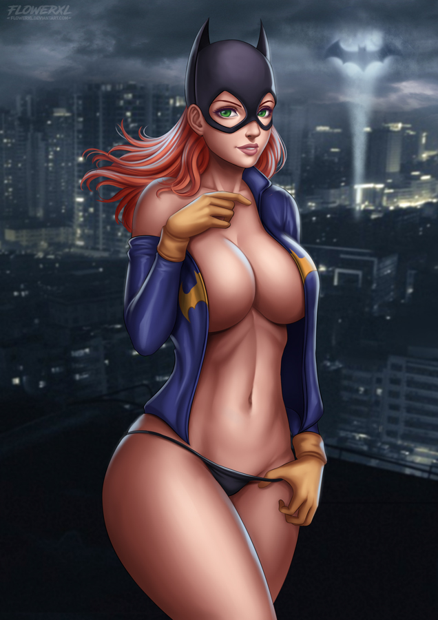 Batgirl - NSFW, Deviantart, Art, Drawing, Girls, Comics, Dc comics, Batgirl, Longpost, Flowerxl