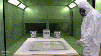 Application of a mirror surface - Mirror, Spray, GIF