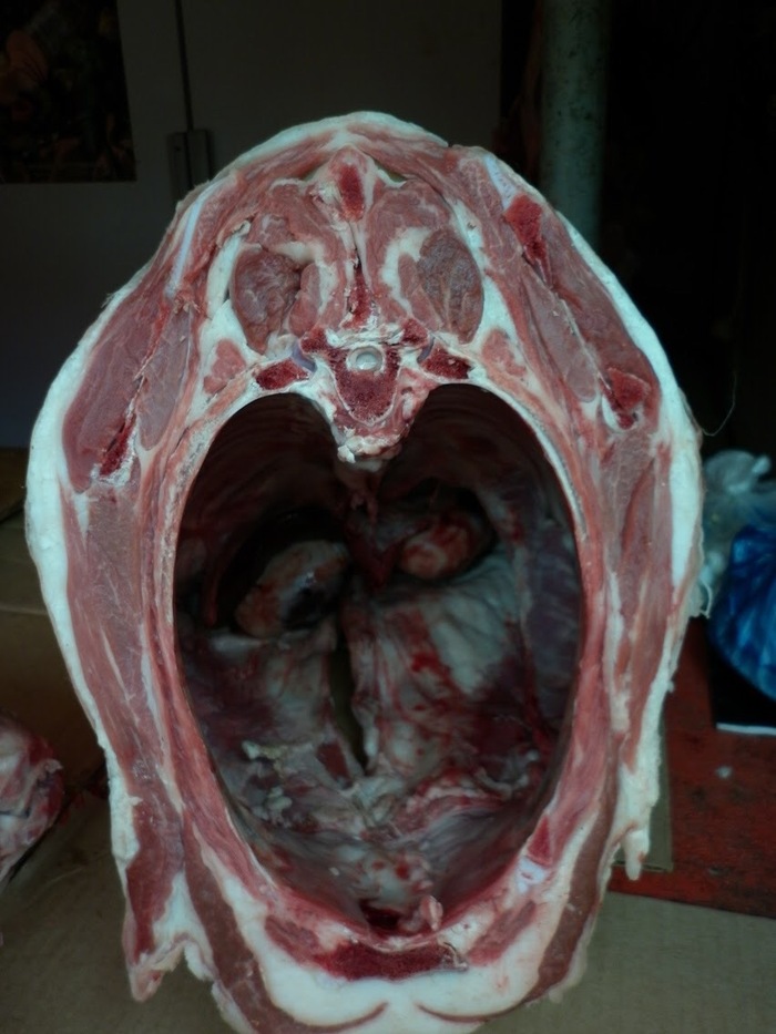 Went to the market for meat... - My, Meat, Reaction, Mask