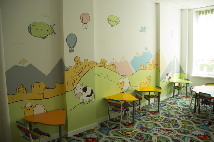 Comic-style interior painting - My, Wall painting, Interior, Interior Design, Moscow, Longpost