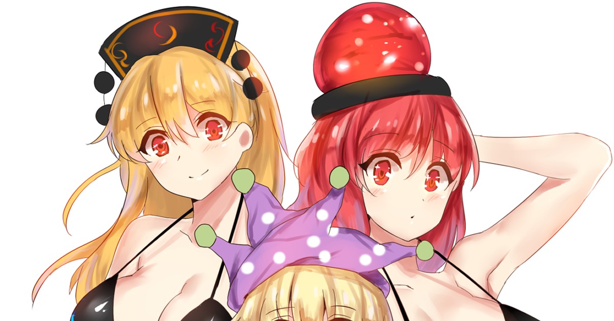 Главное характер - NSFW, Junko, Clownpiece, Hecatia Lapislazuli, Touhou, Anime Art, Аниме, Не аниме