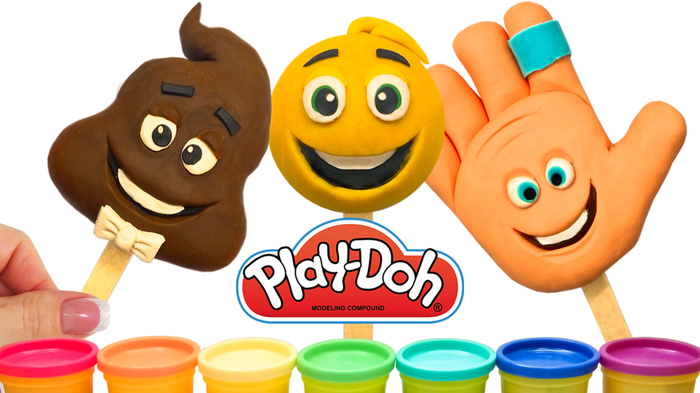 How to sculpt poop .... What our children sculpt! - My, Emoji Movie, Emoji, , Smile, Plasticine, Лепка