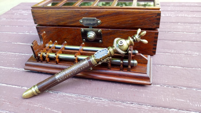 Steampunk pen Petrograd - My, Steampunk, , Steampunk lighter, Flash drives