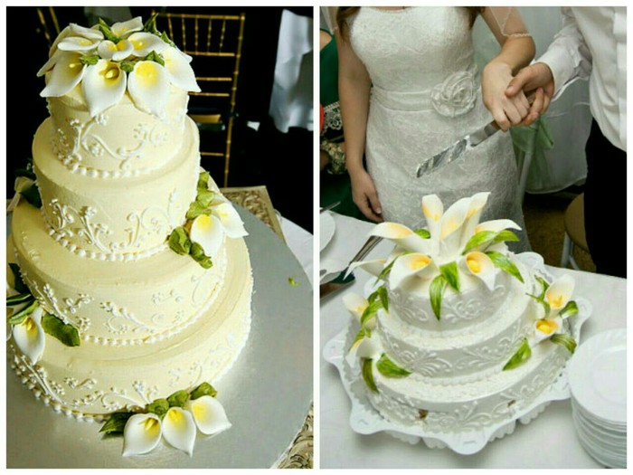 wedding cake - My, Cake, Wedding, Expectation and reality