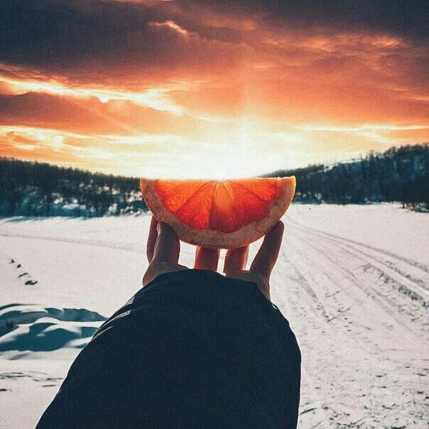 Nice - Slices, Orange, Snow