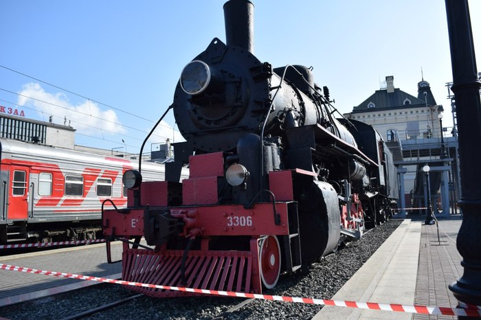 Monument to lend-lease from the USA on the territory of Russia - Lend-Lease, Locomotive, Railway station, Vladivostok, Monument, USA, Longpost