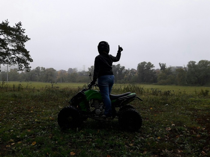 ATV and dangerous grass - My, ATV, Enduro, Pokatushki, Text, Longpost