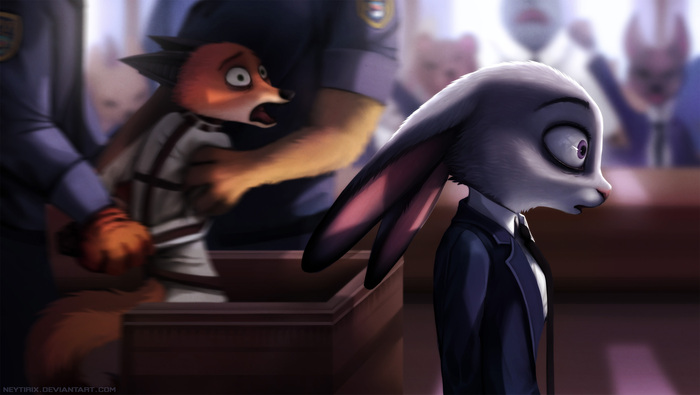 Final Verdict - Zootopia, Zootopia, Nick wilde, Judy hopps, Art, Neytirix, Court, 