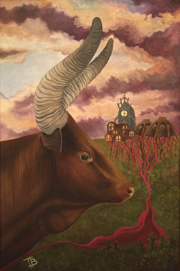 Watusi - My, My, Drawing, Bull, Oil painting, Inspiration