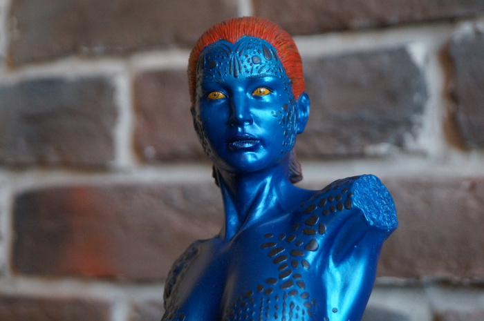 Custom figure (Mystique) Mystique, Jennifer Lawrence - My, Sculpture, Jennifer Lawrence, Marvel, Mystic, , X-Men, Longpost