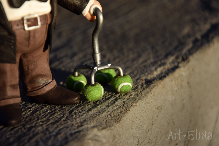 Карл Фредриксен из полимерной глины, персонаж мультфильма "Вверх" Полимерная глина, Фигурки, Длиннопост