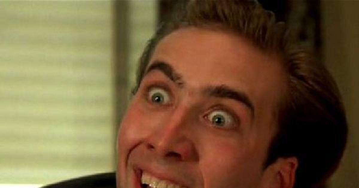 Мем с выпученными глазами. Суматранский долгопят. Мем с выпученными глазами. Салливан с выпученными глазами. Николас кейдж глаза.