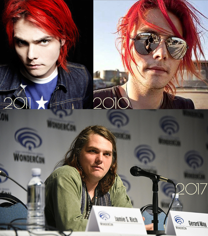 Transformation in 6 years - My chemical romance, Mcr, , WTF, Why?, Comics, Gerard Way