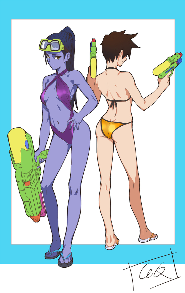 Эмоциональный арт Widowmaker (Overwatch) asian porno