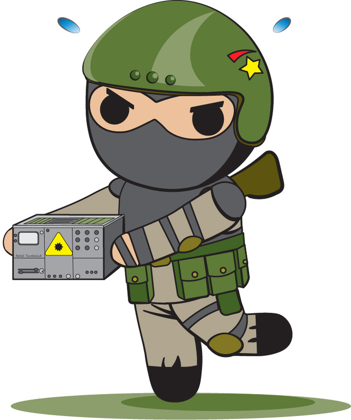 A Renaissance Army soldier carrying a batu to the base. - My, Survarium, Battery, , Military, Chibi, Vector graphics, Stickers, Gamers, Army