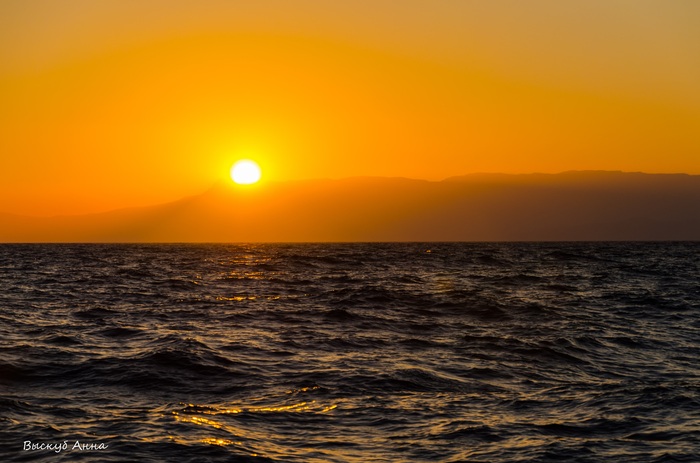 As the sun hid behind the mountains ... clouds - Sunset, Sea, Black Sea, Clouds, Longpost