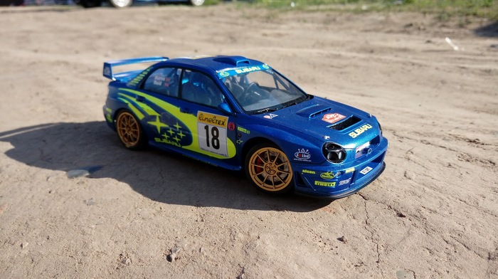 Subaru Impreza WRC 2001 1/24 by Tamiya - My, Tamiya, Car modeling, Prefabricated model, Subaru impreza, Longpost