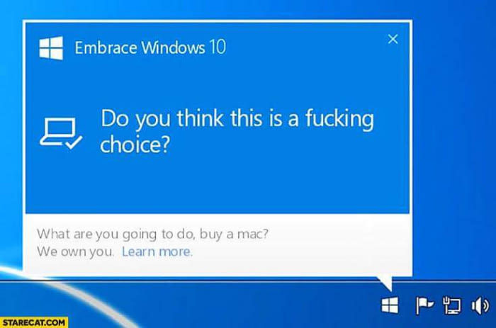 It's not a choice - Windows, Mat, Windows 10, Hopelessness, Mac, Strawberry