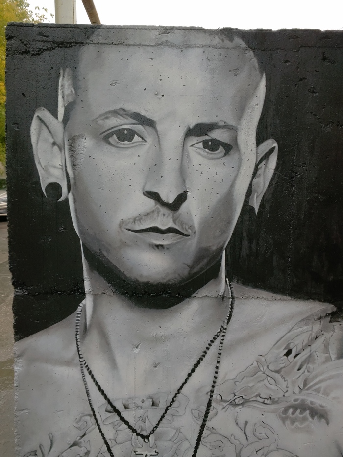 In memory of Chester Bennington - My, Chester Bennington, Graffiti, Permian