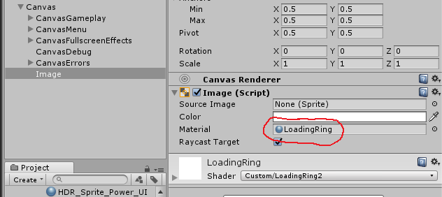 Load indicator with shaders - Unity3d, Gamedev, Shaders, GIF, Longpost