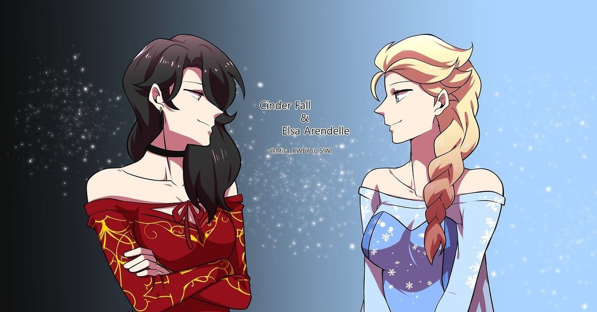 R w b y. Синдер Фолл кроссовер. RWBY Синдер Фолл и Руби. RWBY кроссовер. Синдер RWBY.