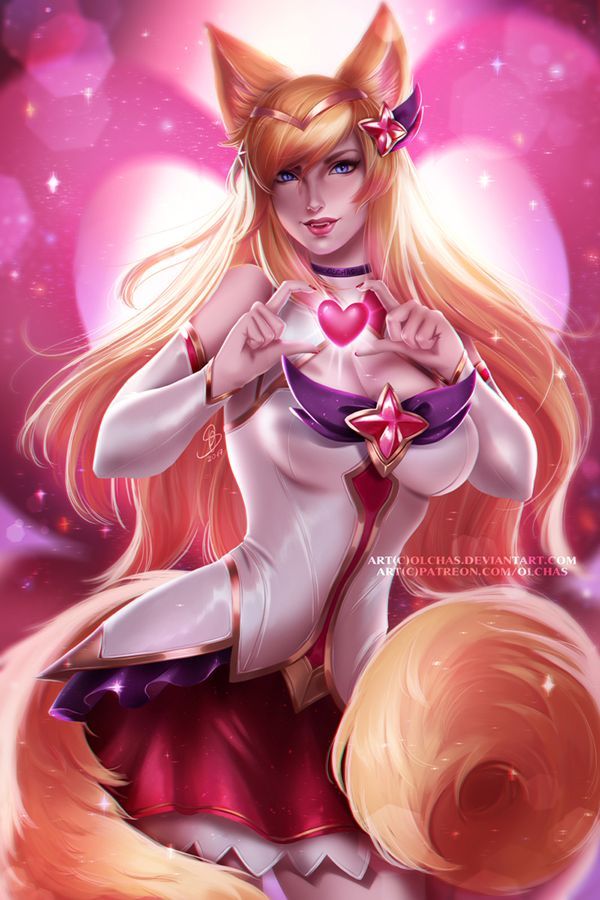 Star Guardian Ahri by OlchaS Olchas, Ahri, League of Legends, 