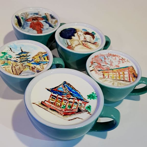 Lee Kang-bin: coffee artist recreates famous paintings in cups - , Barista, van Gogh, Painting, China, Coffee, Amazing, Longpost