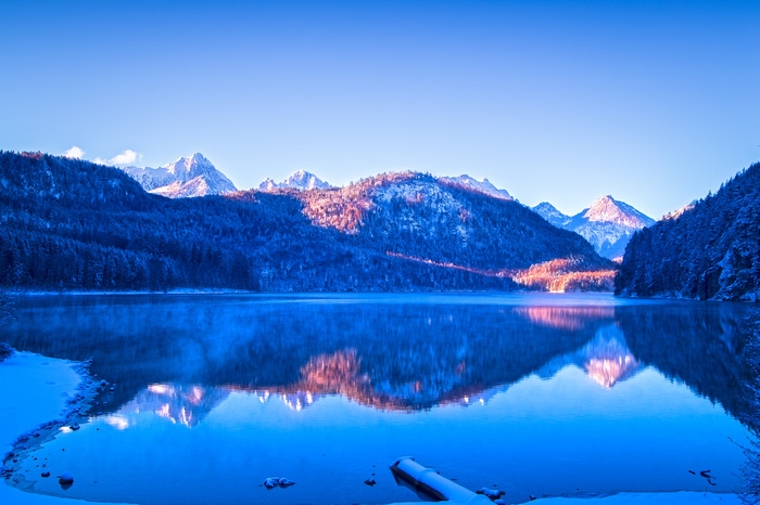 Alp lake, Bavaria - Lake, The mountains, Germany, Bavaria