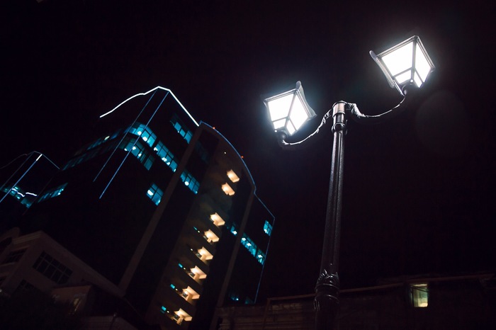 Night Rostov - My, The photo, Rostov-on-Don, I want criticism, Night, Lamp, Town