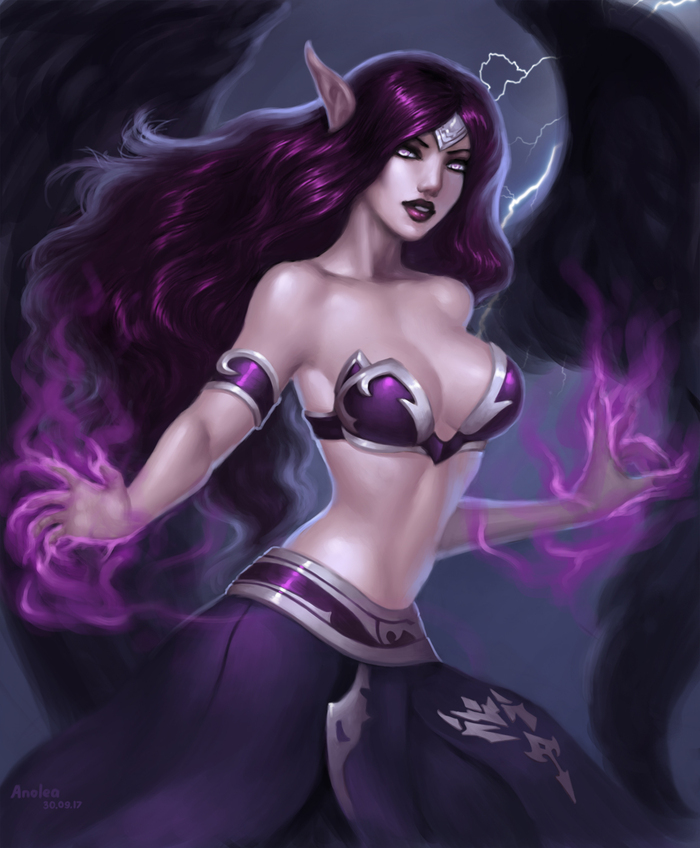 Morgana, League of Legends - NSFW, Моё, Арт, Рисунок, League of Legends, Моргана, Игры, Эротика, Моё, Длиннопост