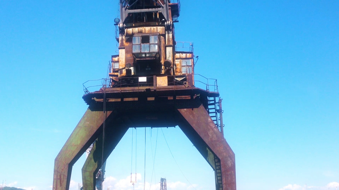 Ship repair from the first person - Crane (Nakhodka) - Father, , Factory, Repair, Tap, Longpost